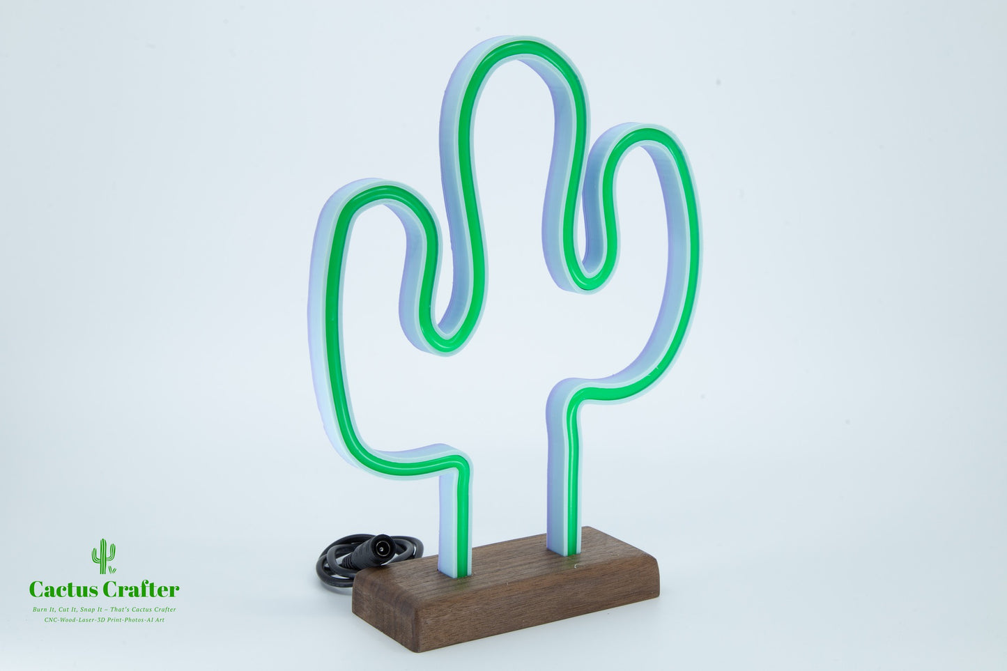 🌵 Cactus Neon Light – Handcrafted Southwestern Glow