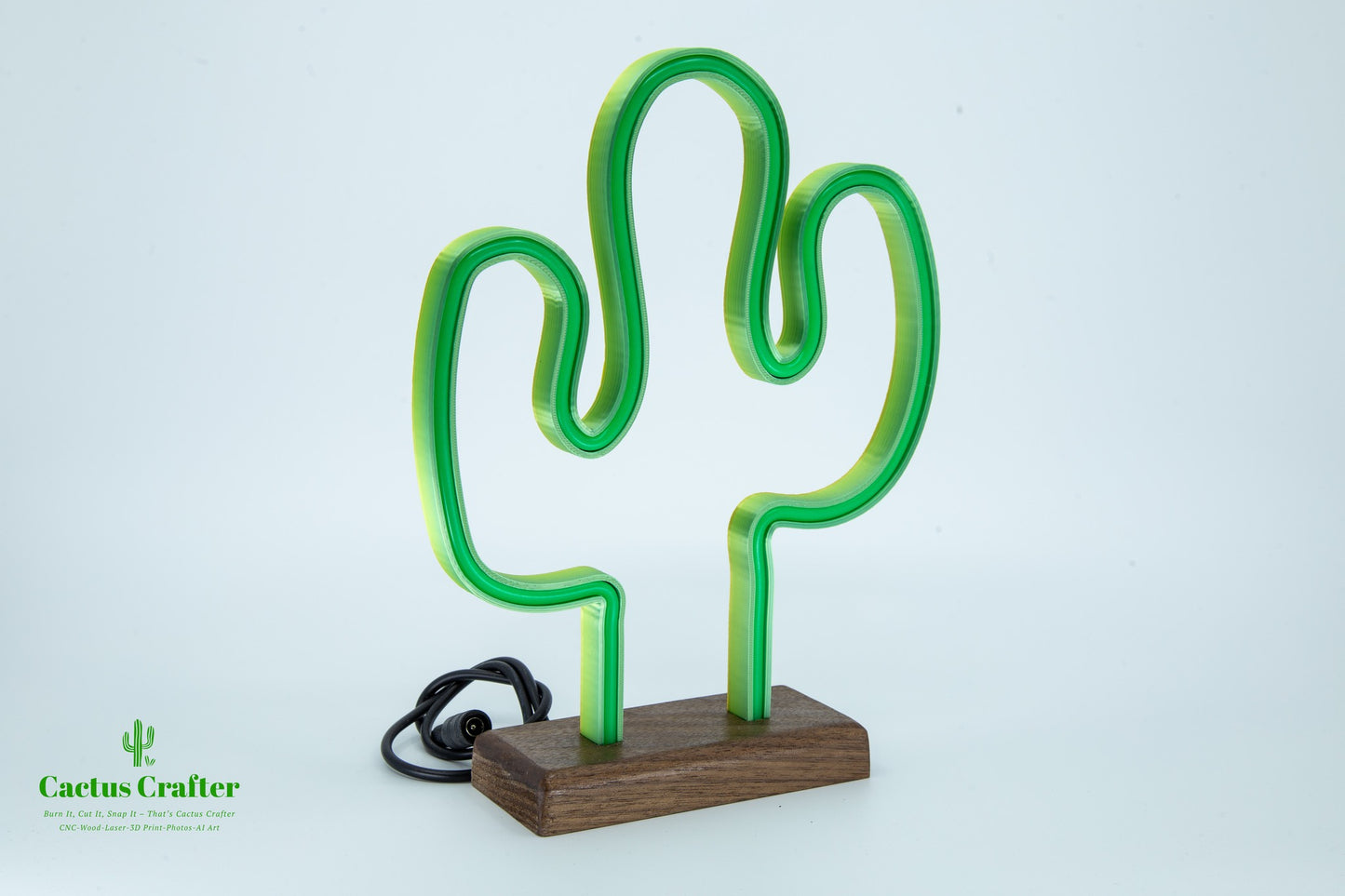 🌵 Cactus Neon Light – Handcrafted Southwestern Glow