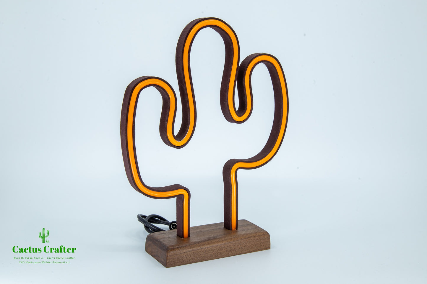 🌵 Cactus Neon Light – Handcrafted Southwestern Glow