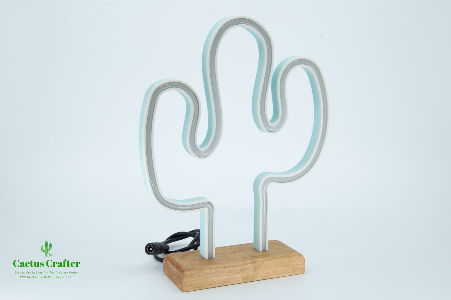 🌵 Cactus Neon Light – Handcrafted Southwestern Glow