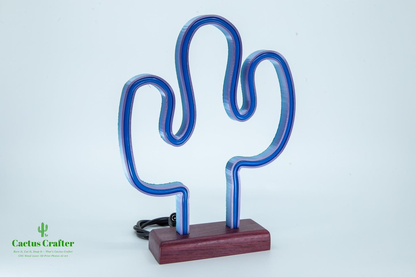 🌵 Cactus Neon Light – Handcrafted Southwestern Glow