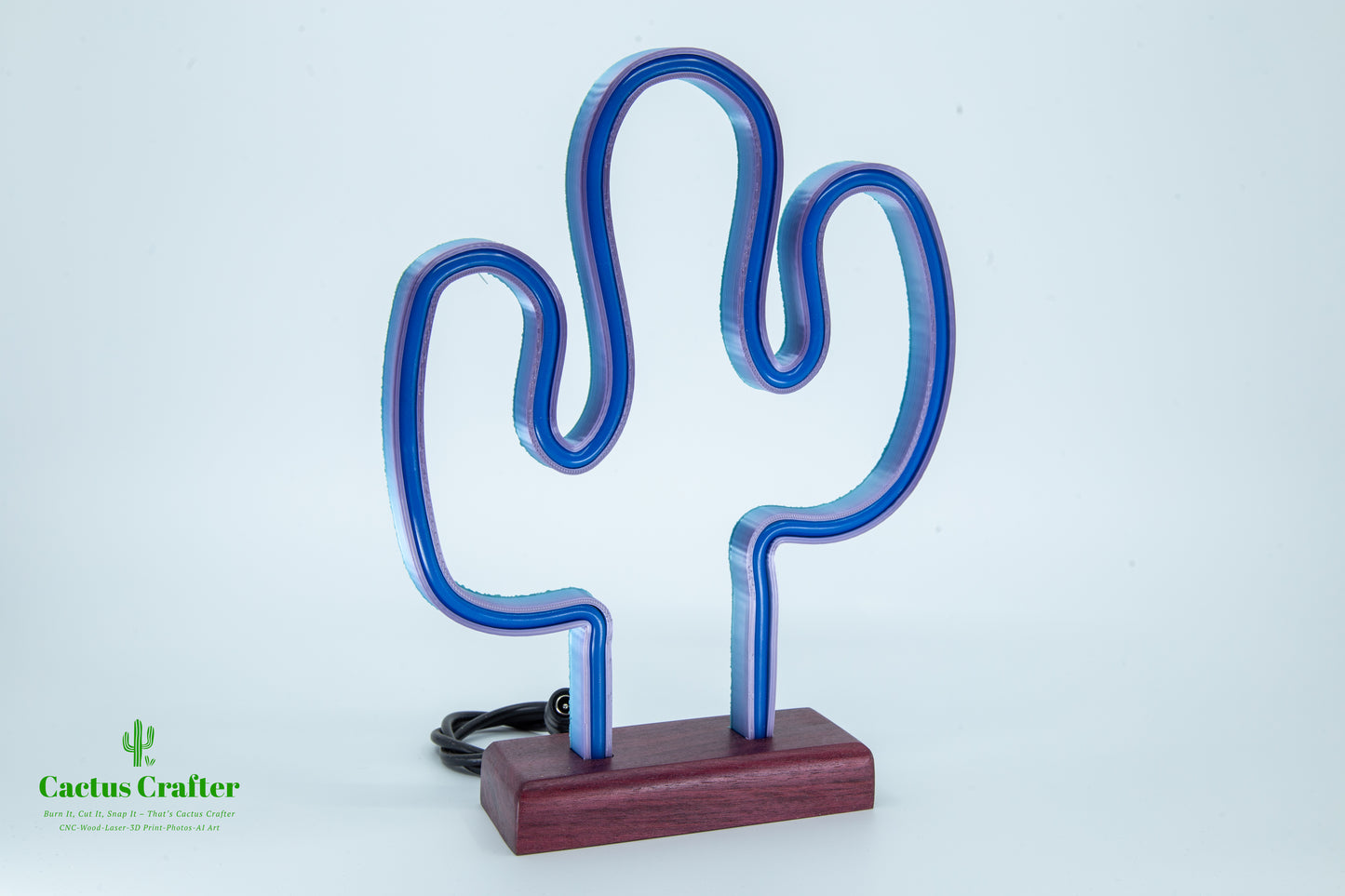 🌵 Cactus Neon Light – Handcrafted Southwestern Glow