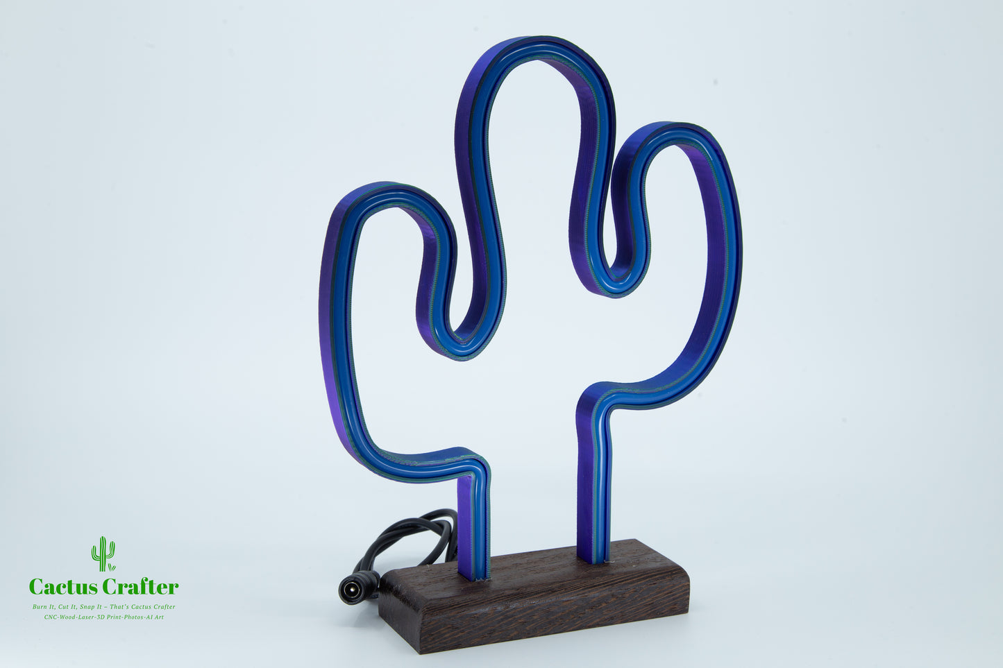 🌵 Cactus Neon Light – Handcrafted Southwestern Glow