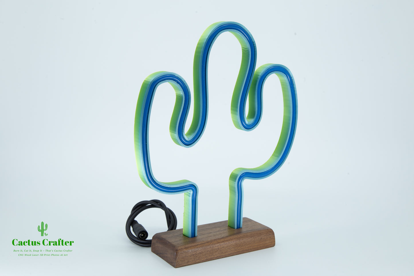 🌵 Cactus Neon Light – Handcrafted Southwestern Glow