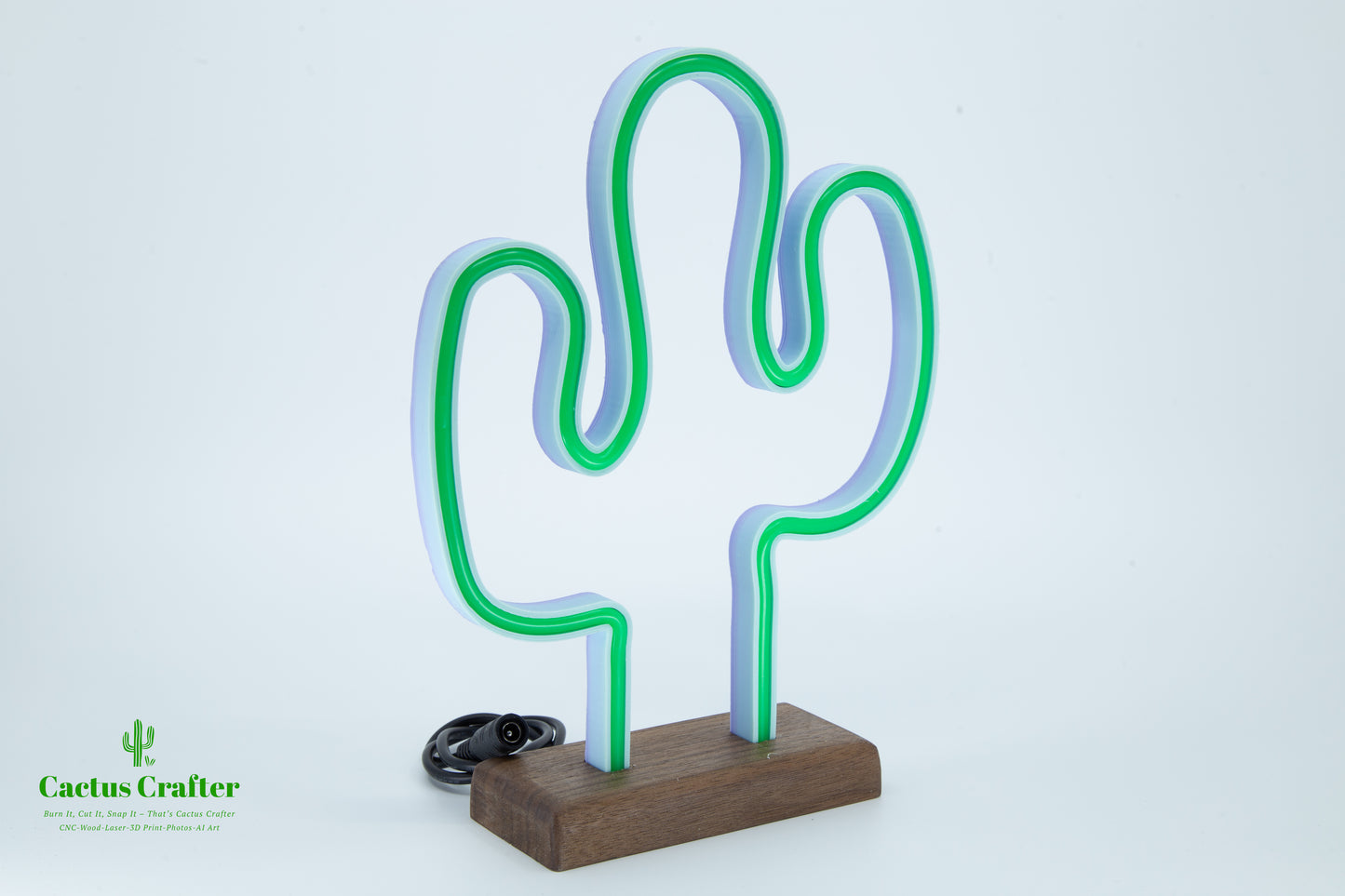 🌵 Cactus Neon Light – Handcrafted Southwestern Glow