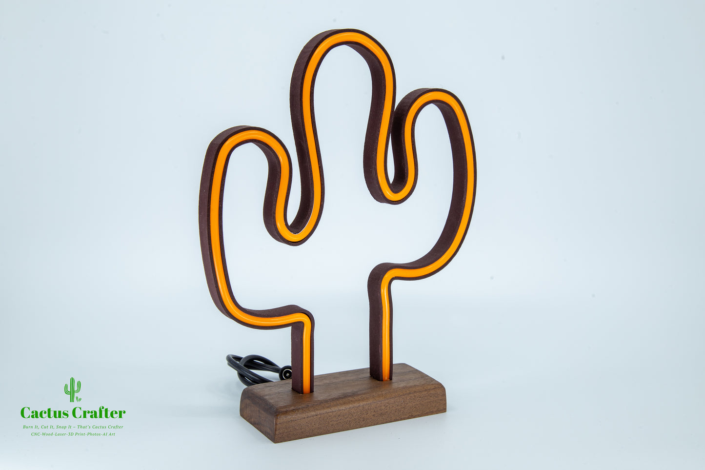 🌵 Cactus Neon Light – Handcrafted Southwestern Glow