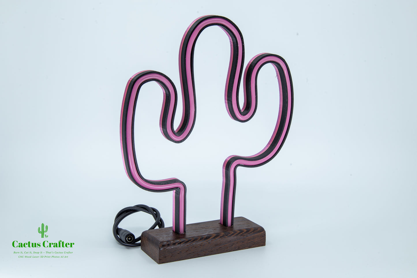 🌵 Cactus Neon Light – Handcrafted Southwestern Glow